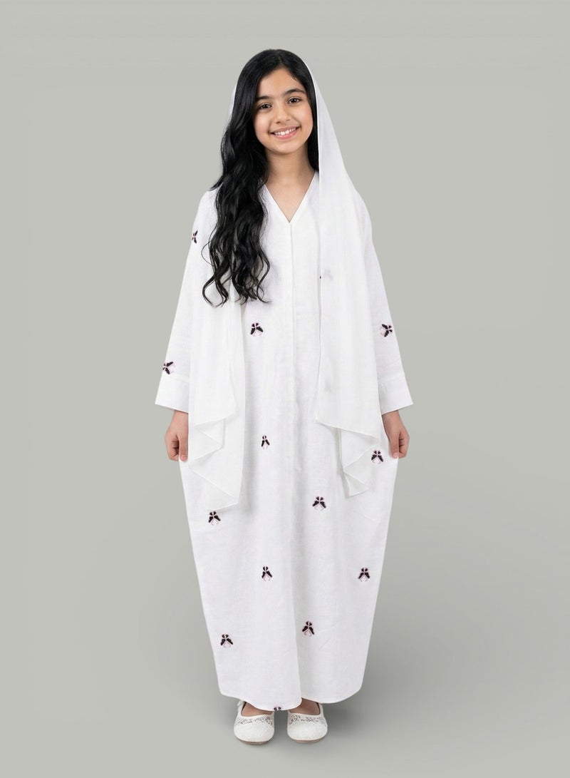 BHNS Abayas for school and abayas for the confusing age | Abaya for the confusing age and abaya for the confusing age | Colored abayas for the confusing age and abayas for the confusing age | Abaya for the confusing age and abayas for young ones | Small abayas for girls that suit every style | Abaya for short girls and abaya for short | Abaya for school and abayas for intermediate | Abaya for secondary and abaya for university | Fancy elegant soft luxurious abayas | Abaya of the trend Gulf bisht  | Abayas for teenage girls and for teenagers suitable for middle school - Image 5